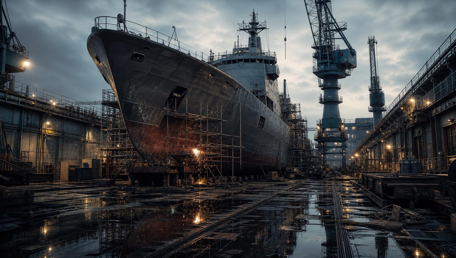 Serviços na área naval